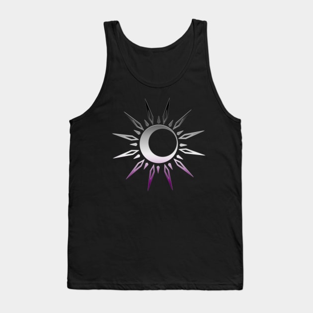 Asexual Celestial Spiritual Ace Pride Sun Moon Boho Yoga Tank Top by AmbersDesignsCo